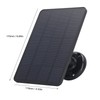 Panel Solar para Cámara de Seguridad, 10W DC 5V Micro