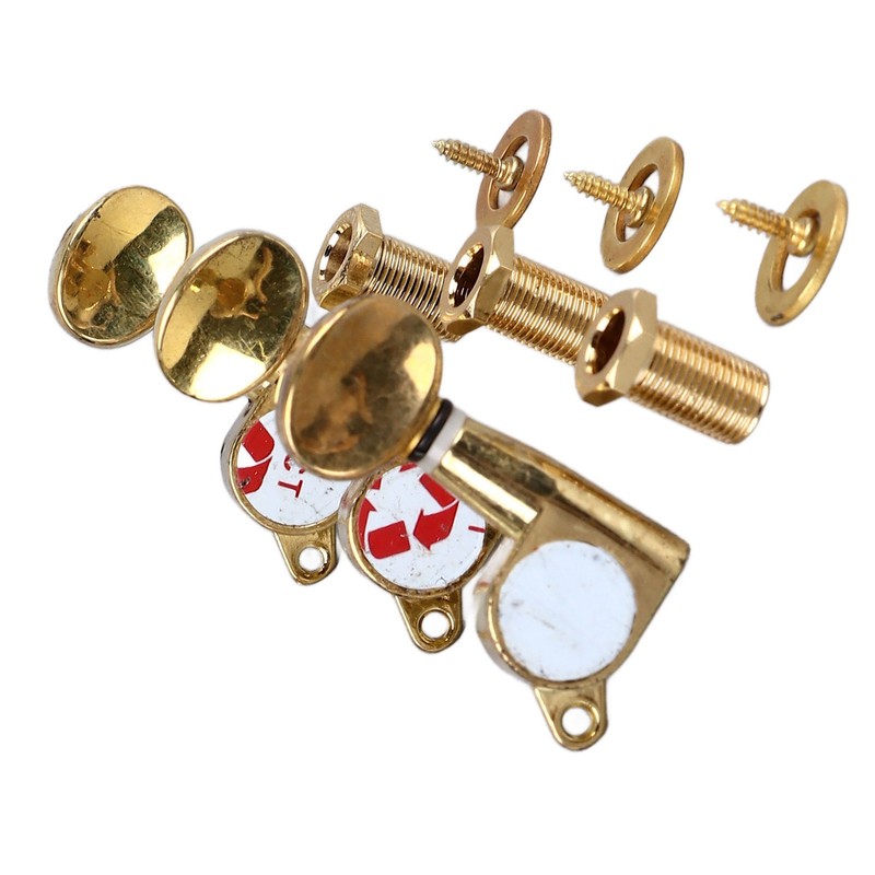 6Pcs Full Closed Guitar Tuning Key Accurate Fast Operation Stable