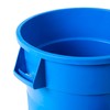 PRO&Family 20 Gallon Blue Round Commercial Trash Can/Ingredient Bin Recycling