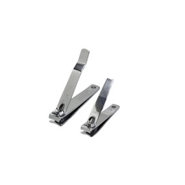 La Cross Premium Nail Clippers, Curved & Straight Blades, Surgical Stainless Steel, Silver