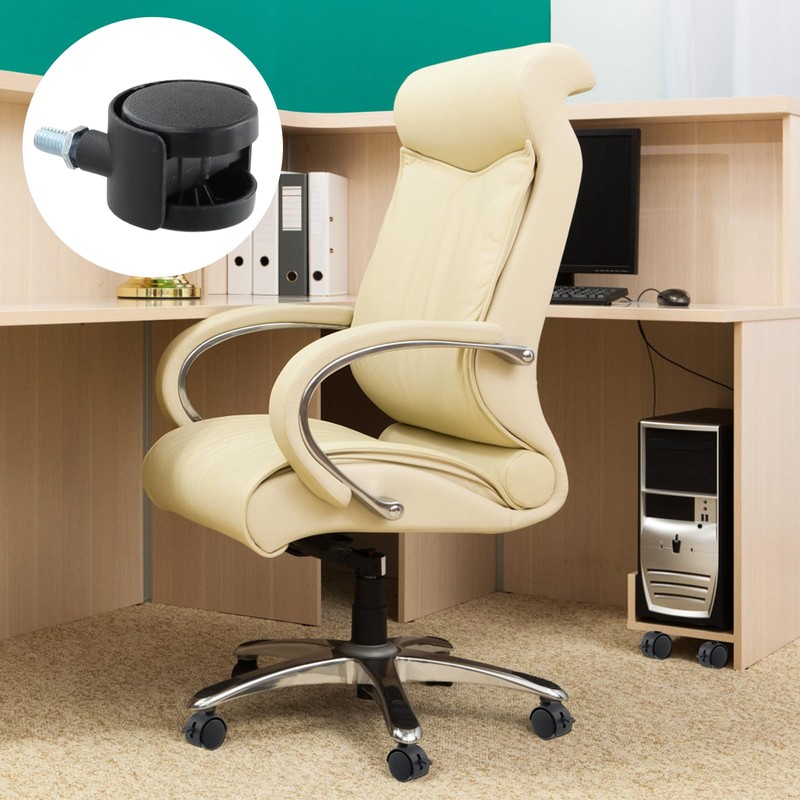 Office Chair Castors, Wheels for Office Chairs, Swivel Castors, Replacement