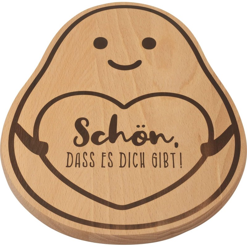H:) PPYlife Wooden Board "Avocado" | Board in Avocado Shape,
