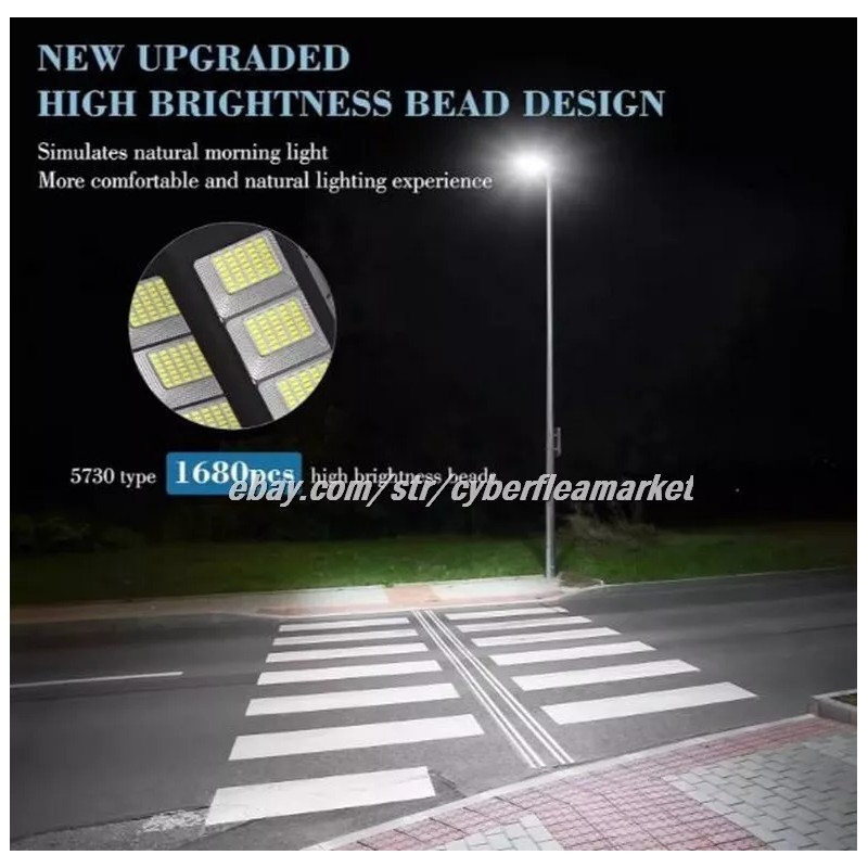 Bright 1200w 8kW Commercial Solar Street Light Outdoor Dusk to