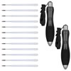 2pcs Big Fat Heavy Pens with 12 Refills, Smooth Writing