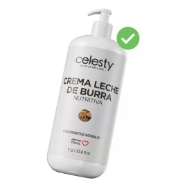 Celesty Crema Leche De Burra Nutritiva 1lt Celesty® Envío