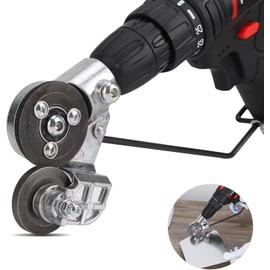 Upgraded Electric Drill Plate Cutter, New Metal Nibbler Drill Cutter Attachment/Adapter, DIY Metal Drill Attachment, Sheet Metal Knife for Cutting Iron, White Sheet, Steel,Copper, Aluminum