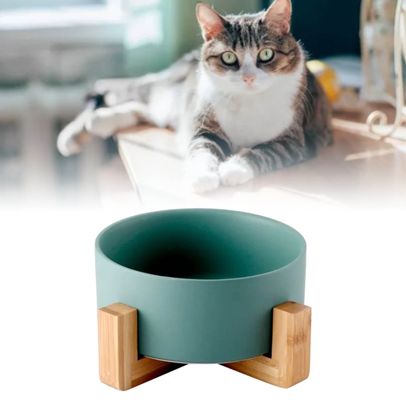 Ceramic Dog Cat Bowl Multipurpose Large Capacity Pet Bowl with