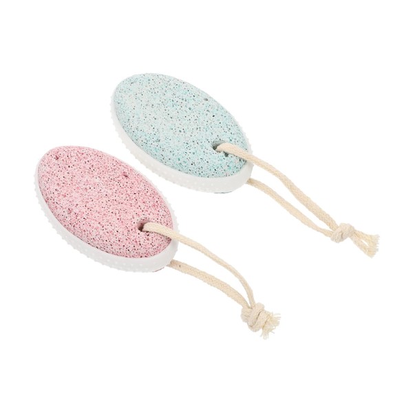 FOMIYES 2pcs Pumice Stone for Feet Ergonomic Foot Care Tool