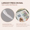 LARSOOY Nails Handmade Press on Nails Long Coffin | Hand