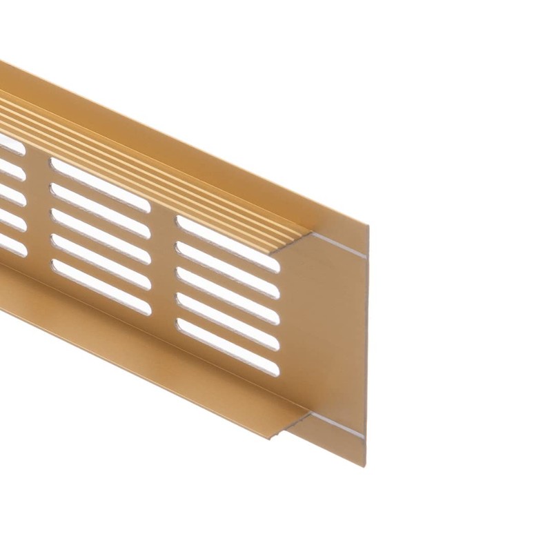 300 x 60 mm Aluminium Gold Ventilation Grille Web Plate