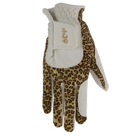 MIC 39 GOLF FIT39 Gloves, Unisex, MGF-220N, Right Handed (Left Handed), Leopard/White, S