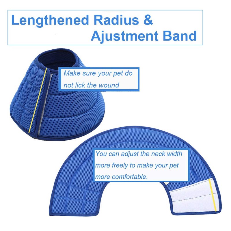HanryDong Dog Elizabethan Collar, Cat Soft Recovery Cone, Quicker Healing