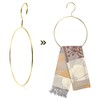 BUGUUYO 4 x Scandinavian Scarf Rings Hangers Robust Metal Hanger