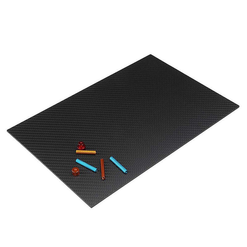 Generic 3K Carbon Fiber Sheet 200mm x 300mm Black 5mm
