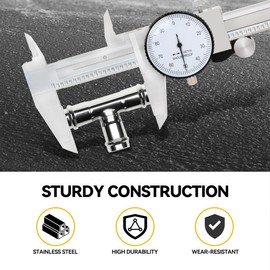 Premium 6'' Shockproof Dial Caliper with Lockable Head High-Grade Stainless Steel Fits with Accurate Measurements Use
