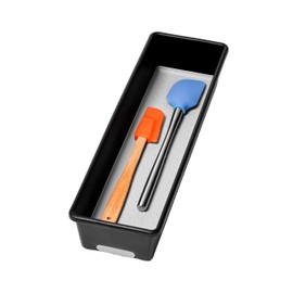 madesmart Classic 12 x 3 Bin - Granite CLASSIC COLLECTION Multi-Purpose Storage Organizer Soft-grip Lining and Non-slip Rubber Feet Easy to Clean Durable BPA-Free