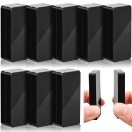 16 Pieces Outdoor Curtain Weights Heavy Outdoor Waterproof Curtain Magnets Flag Weight Magnetic Weight for Home Decor Shower Outside Curtains Tablecloth Flag Tablecloth to Stop Wind (Black)