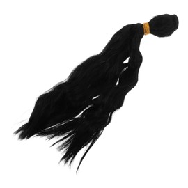 Minkissy Curly Wig Natural Human Hair Bundles Water Wave Hair Extensions Stylish Comfortable Replacement