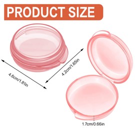 Pack of 7 Mini Pill Box, Small Pill Organiser Box, Portable Mini Travel Pill Case, Transparent Round Pill Box, Small Pill Box for Travel, for Vitamins, Outdoor Travel