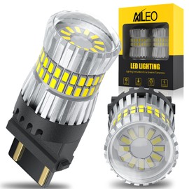 AILEO 3156 3157 LED Bulb White 6500K Reverse Light,500% Brighter Unique 1:1 Design 3056 3057 4157 3047 4057 3457 LED Bulbs with Projectors for TailLight, Backup light, DRL, Brake Parking Light,2PCS