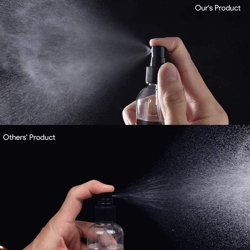 YuanHolumid Transparent Portable Empty Spray Bottles Refillable Container Bottle No-Toxic