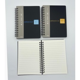 A6 Spiral Lined Notebook, Wirebound, 80 Pages, Extra White Thickness Paper