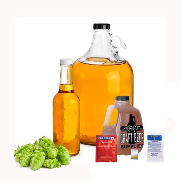 HomeBrewStuff Basic 1 Gallon Nano-Meadery Hopped Honey Mead Recipe Refill Kit