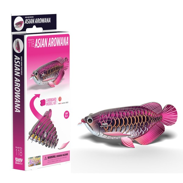EUGY D5087 Asian Arowana 3D Model Craft Kit,