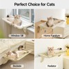 MEWOOFUN Window Sill Perch for Indoor Cats, One-Step Sliding Clamping