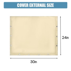 30 x 24 inch Backflow Preventer Insulation Cover Backflow Preventer Cover 3-Way Opening Design 5-Layer Fabric backflow Cover Sprinkler Covers with Aluminum Foil for Outside