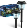 Brookstone Solar-Powered Bug Zapper and Pathway Light 2 Pack -