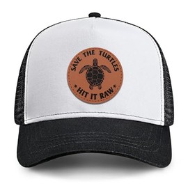 Save Turtle Patch Trucker Hat for Men Women, Fathers Day Birthday Baseball Cap