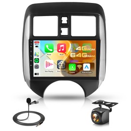 4G+64G Android Stereo for Nissan Versa Note 2014-2018 Radio Upgrade 9 Inch Touch Screen Head Unit, Driauto Car Stereo with Wireless Carplay Android Auto GPS WiFi DSP Bluetooth FM RDS Backup Camera
