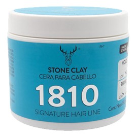 Stone Clay Pomade 1810 cera para cabello unisex fijación muy alta moldea tu cabello al gusto contiene vitaminas