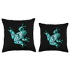 Native American Indian Style Art Frog Pacific Northwest Throw Pillow