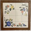 MK SANYO Solid Oak Framed Vienna Trivet Decorated Ceramic Tile