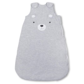 Ex UK Store Baby Winter Sleeping Bag 2.5 Tog 100% Cotton Sizes Newborn to 24 Months Boys Girls (AS 118 - Bear Face Grey / 0-6M)