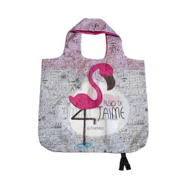 PracticDomus Foldable and Reusable Shopping Bag with Large Capacity and Original Patterns, Algo De Jaime