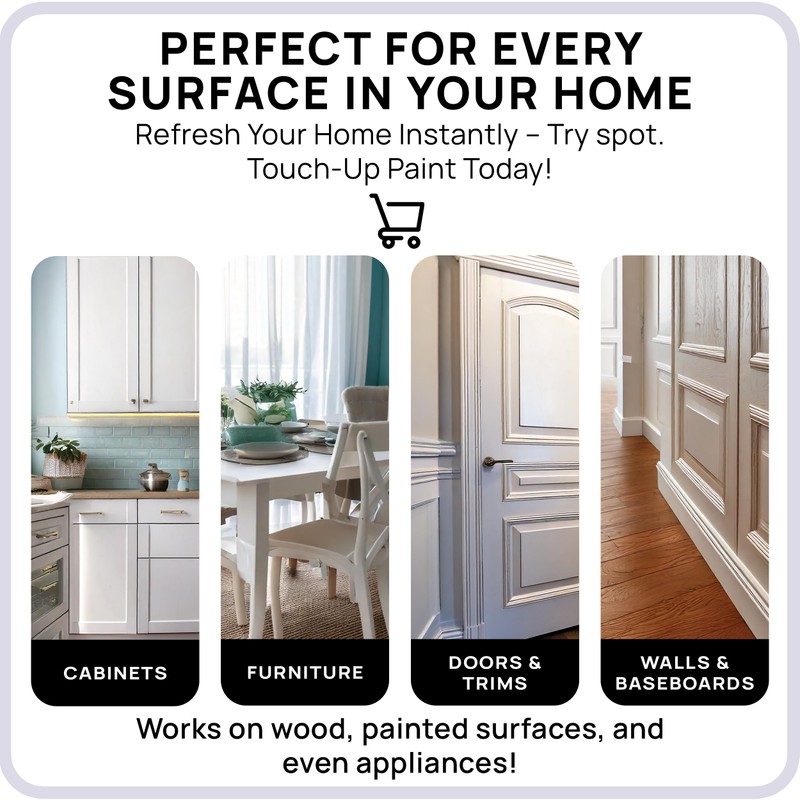 spot. Touch-Up Paint | Matte Finish for Cabinets, Walls, Doors