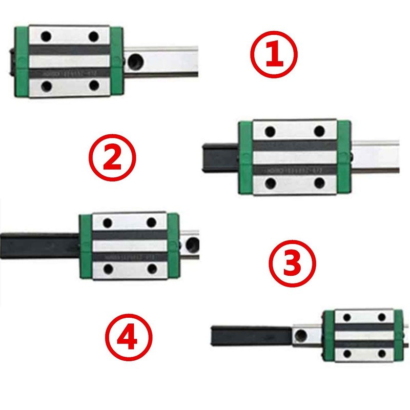CNCCANEN Linear Rail Guide 2X HGR20-1000mm Linear Slide Guideway Rail