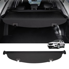 Powerty Cargo Cover for 2013-2016 Mazda CX-5 Trunk Security Cover Retractable Shielding Shade CX5 Accessories Rear Trunk Cover No Gap