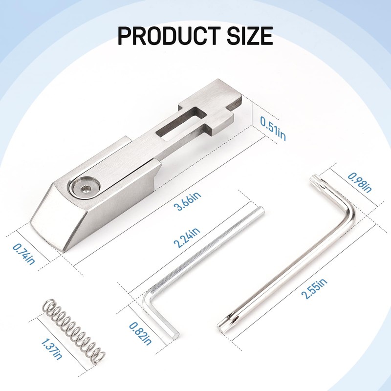 Jerbor RV Handle Latch Repair Kit, Door Replacement Interior Assembly