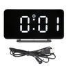 Digital Mirror Alarm Clock 5V Double Alarm Snooze Function LED