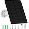 Solar Panel for Security Camera, 5W Solar Panel for Micro