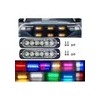 Par Lateral Faro Led Barra Estrobo Patrulla 18 Función Auto