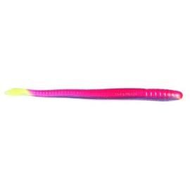Roboworm Fat Straight Tail Worm Bait (Morning Dawn/Red/Chart, 6-Inch)