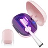 Toothbrush Covers Case San itizer and Holder with Light,Toothbrush Covers