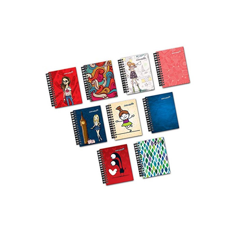 Paquete con 5 Cuadernos Estrella 0560 Libreta 1/8 Pasta Dura