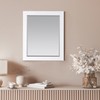 Altair Design Maribella 28" Rectangular Bathroom Wood Framed Wall Mirror
