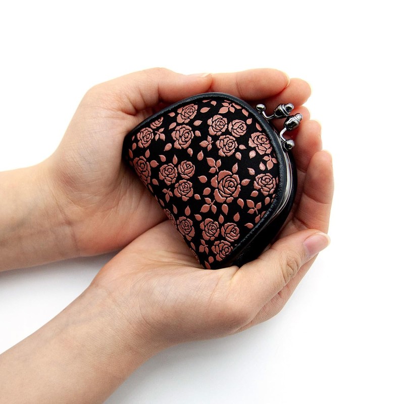 Indenya Inden Coin Purse, Coin Case, Deer Leather, Lacquer, Crafts